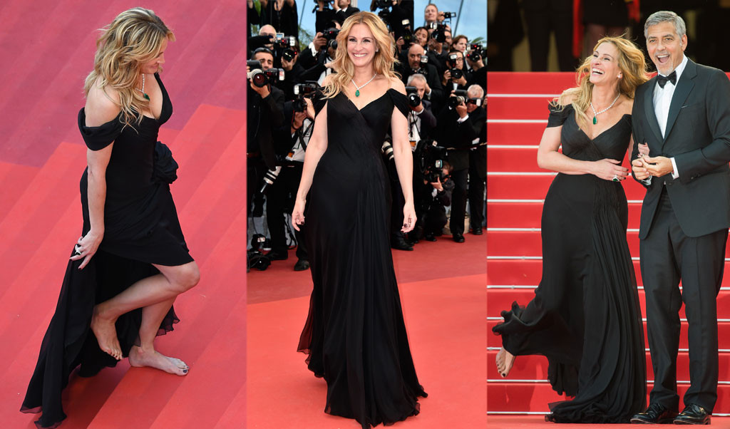 Julia Roberts, Barefoot, Cannes 2016 Julia Roberts, Barefoot, Cannes 2016